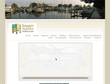 Tablet Screenshot of knappsnarrowsmarina.com